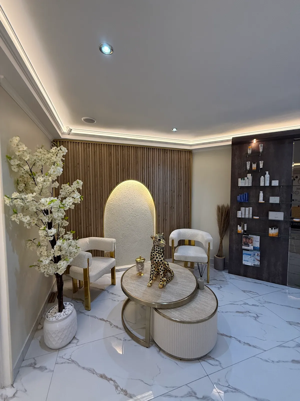 Lumiere Med Aesthetics illuminated reception branding